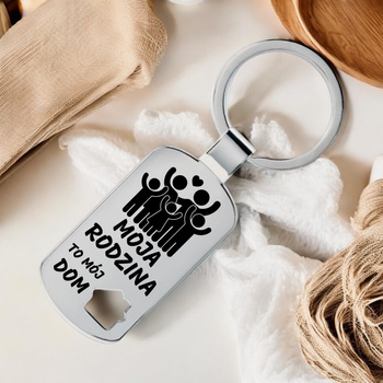 Personalizowany Brelok Domek – Na Parapetówkę Grawer GRATIS