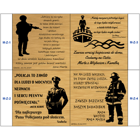 Kremowe pudełko welurowe z białym atłasem + złota tabliczka z dedykacją