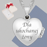 Srebrny w pudełku z kokardką