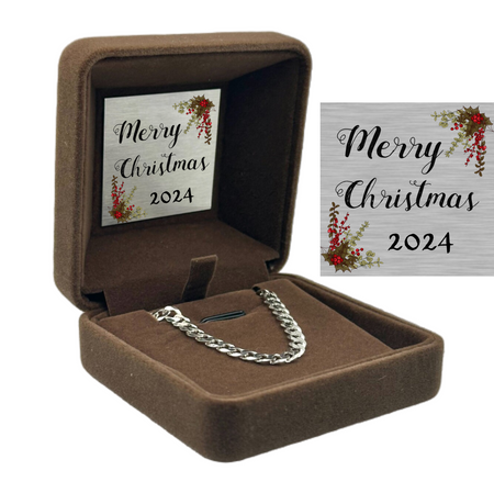 Srebrna Bransoletka 925 21 cm Męska Pancerka z Personalizacją - Personalizowany Prezent dla Chłopaka, Męża, Taty - Personalizowany prezent 