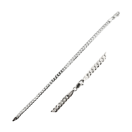 Personalizowana Bransoleta Męska 19cm – Srebrna Pancerka 925 z Dedykacją