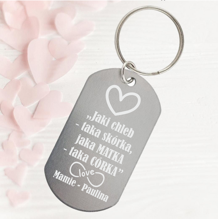 Personalizowany Brelok z Grawerem – Idealny Prezent dla Mamy