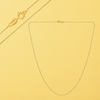 Łańcuszek ankier diamentowany złoto 585 najcieńszy 45 cm | elegancki złoty łańcuszek damski