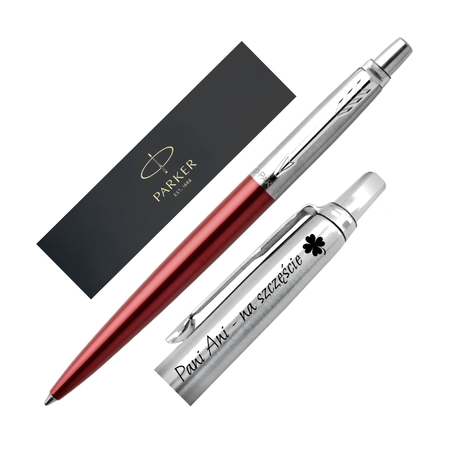 Parker Jotter Kensington CT Czerwony z Grawerem – Personalizowany Prezent Okolicznościowy