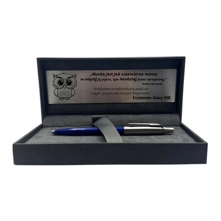 Długopis niebieski Parker Jotter 60 Pudełko Grawer Prezent dla Nauczyciela