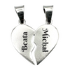 Naszyjniki Serce Łamane z Grawerem – Zestaw Personalizowany dla Par