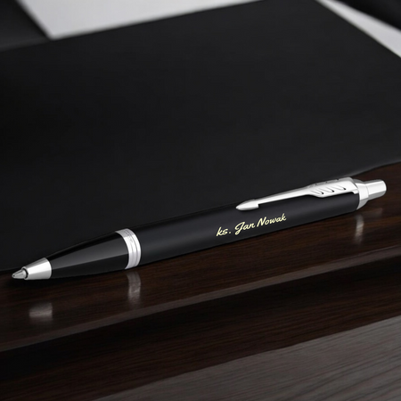 Długopis Parker IM CT Czarny Matowy – Długopis z Grawerem i Tabliczką Dedykacyjną
