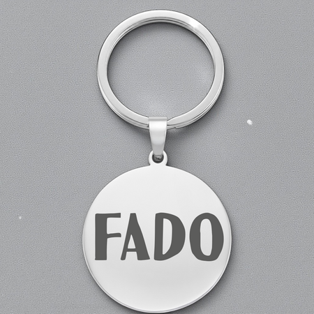 Przywieszka adresówka dla psa w kształcie koła z grawerem, stal nierdzewna