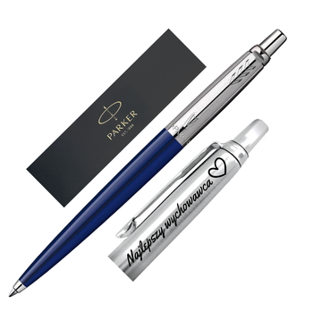 Długopis Parker z Grawerem Jotter Specjal CT Granatowy – Elegancki Prezent na Urodziny, Dzień Nauczyciela, Dzień Ojca