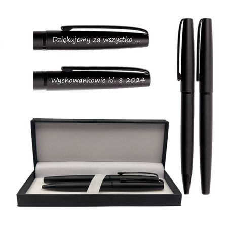 Personalizowany Zestaw Długopis i Pióro Kulowe – Idealny Prezent Biznesowy i Okolicznościowy