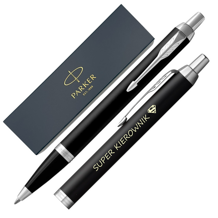 Parker IM CT Czarny Matowy – Długopis z Grawerem, Elegancki Prezent dla Menedżerów i Absolwentów