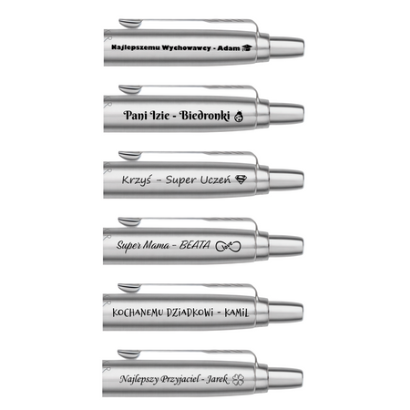 Parker Jotter Stalowy CT z Grawerem – Personalizowany Prezent na Zakończenie Szkoły