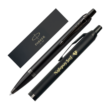Długopis Parker IM Achromatic Czarny z Grawerem – Elegancki Personalizowany Prezent dla Szefa, Nauczyciela, Lekarza, Prawnika