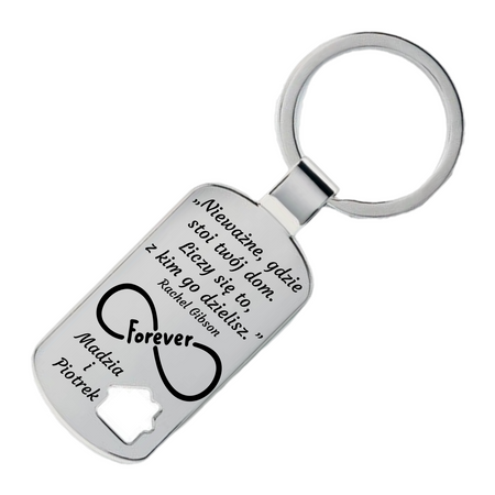 Personalizowany Brelok Domek – Na Parapetówkę Grawer GRATIS