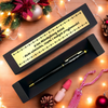 Długopis aluminiowy czarny GOLD Touch Tip Pudełko Grawer i Dedykacja GRATIS Upominek dla Pracowników, dla Uczniów, dla Absolwentów, dla Nauczycieli Prezent na Urodziny, Imieniny dla Szefowej i Nauczycielki