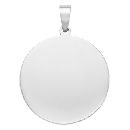 Zawieszka Adresówka dla psa koło srebrna ze stali nierdzewnej 4 x 2,7 cm z grawerem