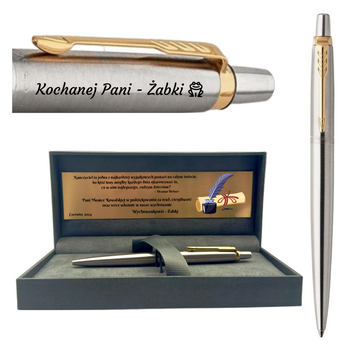 Długopis Parker Jotter GT Stalowy w Pudełku z Grawerem – Prezent z Dedykacją