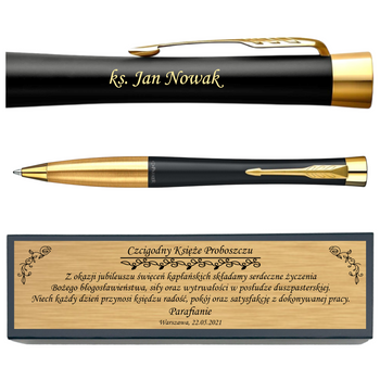 Parker Urban GT – Długopis Czarny z Grawerem i Dedykacją, Prezent Firmowy i Okolicznościowy