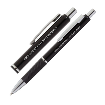 Długopis aluminiowy czarny Grawer Prezent dla Chłopaka