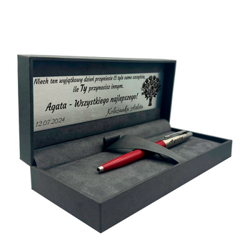 Personalizowany Długopis Parker Jotter Czerwony z Grawerem – Idealny na Urodziny, Imieniny, Jubileusz